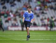 17 September 2017; Bryan Hayes, St. Anthony's Boys NS, Ballinlough, Co. Cork, representing Dublin, during the INTO Cumann na mBunscol GAA Respect Exhibition Go Games at Dublin v Mayo GAA Football All-Ireland Senior Championship Final at Croke Park in Dublin. Photo by Ray McManus/Sportsfile