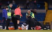 19 September 2017; Stephanie Roche of the Republic of Ireland after picking up an injury during the 2019 FIFA Women's World Cup Qualifier Group 3 match between Northern Ireland and Republic of Ireland at Mourneview Park in Lurgan, Co Armagh. Photo by Stephen McCarthy/Sportsfile