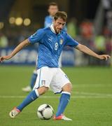 18 June 2012; Claudio Marchisio, Italy. EURO2012, Group C, Republic of Ireland v Italy, Municipal Stadium Poznan, Poznan, Poland. Picture credit: Brendan Moran / SPORTSFILE