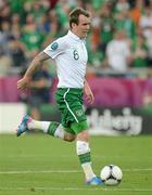 18 June 2012; Glenn Whelan, Republic of Ireland. EURO2012, Group C, Republic of Ireland v Italy, Municipal Stadium Poznan, Poznan, Poland. Picture credit: Brendan Moran / SPORTSFILE