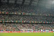 18 June 2012; Republic of Ireland supporters during the game. EURO2012, Group C, Republic of Ireland v Italy, Municipal Stadium Poznan, Poznan, Poland. Picture credit: Brendan Moran / SPORTSFILE