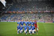 18 June 2012; The Italy team. EURO2012, Group C, Republic of Ireland v Italy, Municipal Stadium Poznan, Poznan, Poland. Picture credit: Brendan Moran / SPORTSFILE