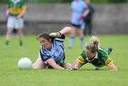 1 July 2012; Sarah Ryan, Dublin, in action against Mary Herlihy, Kerry. Aisling McGing Memorial Championship Final, Kerry v Dublin, McDonagh Park, Nenagh, Co. Tipperary. Picture credit: Ray Lohan / SPORTSFILE