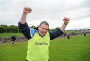 1 July 2012; Dublin Manager Pat Stritch celebrates after the game. Aisling McGing Memorial Championship Final, Kerry v Dublin, McDonagh Park, Nenagh, Co. Tipperary. Picture credit: Ray Lohan / SPORTSFILE