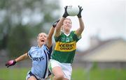 1 July 2012; Amanda Brosnan, Kerry, in action against Aimee Hazley, Dublin. Aisling McGing Memorial Championship Final, Kerry v Dublin, McDonagh Park, Nenagh, Co. Tipperary. Picture credit: Ray Lohan / SPORTSFILE