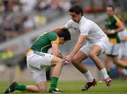 1 July 2012; Eoghan Harrington, Meath, in action against Mikey Conway, Kildare. Leinster GAA Football Senior Championship Semi-Final, Meath v Kildare, Croke Park, Dublin. Picture credit: Ray McManus / SPORTSFILE