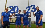 20 September 2017; In attendance at the Bank of Ireland and Leinster Rugby sponsorship announcement are, from left; Sophie Spence, Rob Kearney, Sean O'Brien and  Robbie Henshaw. Bank of Ireland and Leinster Rugby have today announced a five year extension of their sponsorship through to the 2023 season. The event was held in Tullow RFC, Tullow are the current holders of the Bank of Ireland Provincial Towns Cup. In addition to exclusive branding of all playing and training kits for the Leinster Rugby professional team, the sponsorship continues to encompass all Leinster rugby activity right through to grassroots community, schools and club level. Photo by Brendan Moran/Sportsfile