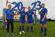 20 September 2017; In attendance at the Bank of Ireland and Leinster Rugby sponsorship announcement are, from left; Sophie Spence, Rob Kearney, Sean O'Brien and  Robbie Henshaw. Bank of Ireland and Leinster Rugby have today announced a five year extension of their sponsorship through to the 2023 season. The event was held in Tullow RFC, Tullow are the current holders of the Bank of Ireland Provincial Towns Cup. In addition to exclusive branding of all playing and training kits for the Leinster Rugby professional team, the sponsorship continues to encompass all Leinster rugby activity right through to grassroots community, schools and club level. Photo by Brendan Moran/Sportsfile
