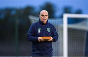 19 September 2017; Republic of Ireland assistant coach Tom O'Connor during the 2019 FIFA Women's World Cup Qualifier Group 3 match between Northern Ireland and Republic of Ireland at Mourneview Park in Lurgan, Co Armagh. Photo by Stephen McCarthy/Sportsfile
