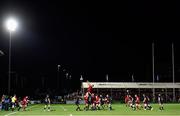 22 September 2017; Munster claim a line out during the Guinness PRO14 Round 4 match between Glasgow Warriors and Munster at Scotstoun Stadium in Glasgow. Photo by Rob Casey/Sportsfile