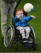 22 September 2017; Nathan Kiely, age 6, from Blanchardstown, Co Dublin, in action during the GAA Fun & Run Launch at Culture Night at Trinity College Cricket Ground in Dublin. GAA Fun & Run is a specially designed programme which focuses upon the integration and inclusion of people with disabilities in Gaelic games, while also giving participants the opportunity to take part in 60 minutes of moderate to vigorous activity. Photo by Cody Glenn/Sportsfile