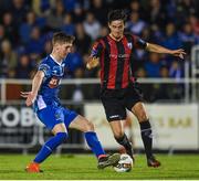 22 September 2017; John Martin of Waterford FC in action against Sam Verdon of Longford Town during the SSE Airtricity League First Division match between Waterford FC and Longford Town at the RSC in Waterford. Photo by Matt Browne/Sportsfile