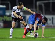 22 September 2017; Sean Brennan of Drogheda United in action against Stephen O’Donnell of Dundalk during the SSE Airtricity League Premier Division match between Dundalk and Drogheda United at Oriel Park in Louth. Photo by Seb Daly/Sportsfile