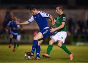 22 September 2017; David O’Connor of Limerick in action against Karl Sheppard of Cork City during the SSE Airtricity League Premier Division match between Limerick FC and Cork City at Markets Fields in Limerick. Photo by Stephen McCarthy/Sportsfile