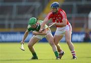 7 July 2012; Derek Morkan, Offaly, in action against Patrick Horgan, Cork. GAA Hurling All-Ireland Senior Championship Phase 2, Cork v Offaly, Pairc Ui Chaoimh, Cork. Picture credit: Stephen McCarthy / SPORTSFILE