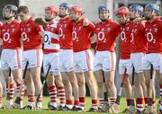 7 July 2012; Christopher Joyce, Cork, fourth from left, who made his Cork senior championship debut, with team-mates, from left, Shane O'Neill, William Egan, Anthony Nash, Lorcan McLoughlin, Patrick Hogan, Paudie O'Sullivan, Conor Lehane and Cian McCarthy. GAA Hurling All-Ireland Senior Championship Phase 2, Cork v Offaly, Pairc Ui Chaoimh, Cork. Picture credit: Stephen McCarthy / SPORTSFILE