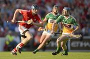 7 July 2012; Conor Lehane, Cork, in action against Dermot Mooney, Offaly. GAA Hurling All-Ireland Senior Championship Phase 2, Cork v Offaly, Pairc Ui Chaoimh, Cork. Picture credit: Stephen McCarthy / SPORTSFILE