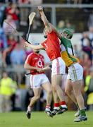 7 July 2012; Christopher Joyce, Cork, in action against Joe Bergin, Offaly. GAA Hurling All-Ireland Senior Championship Phase 2, Cork v Offaly, Pairc Ui Chaoimh, Cork. Picture credit: Stephen McCarthy / SPORTSFILE