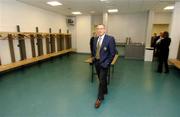16 September 2002; Jurgen Muller, UEFA Senior Product Manager views the dressing room area at Croke Park, as part of their inspection for the Ireland / Scotland EURO2008 bid. Photo by David Maher/Sportsfile