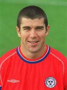 24 August 2002; Davy Byrne during a Shelbourne squad portrait session at Tolka Park in Dublin. Photo by David Maher/Sportsfile