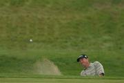 20 September 2002; Jerry Kelly plays out of the bunker onto the 6th green during day two of the WGC-American Express Championship at Mount Juliet Golf Course in Thomastown, Kilkenny. Photo by Matt Browne/Sportsfile