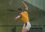 21 September 2002; Colin Keeling of Wexford during the Senior Doubles Final at the High Ball All-Ireland Handball Finals at Croke Park in Dubliin. Photo by Damien Eagers/Sportsfile