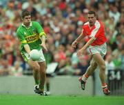 22 September 2002; Eamon Fitzmaurice of Kerry in action against by Diarmuid Marsden of Armagh during the GAA Football All-Ireland Senior Championship Final match between Armagh and Kerry at Croke Park in Dublin. Photo by Ray McManus/Sportsfile