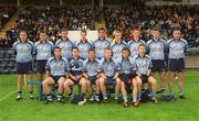 7 September 2002; The Dublin team prior to the All-Ireland U21 Football Semi-Final match between Dublin and Tyrone at Breffni Park in Cavan. Photo by Damien Eagers/Sportsfile