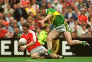22 September 2002; Paul McGrane of Armagh in action against Darragh O'Se of Kerry during the GAA Football All-Ireland Senior Championship Final match between Armagh and Kerry at Croke Park in Dublin. Photo by Brian Lawless/Sportsfile