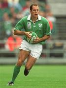 28 September 2002; Girvan Dempsey of Ireland during the Rugby World Cup 2003 Qualifier match between Ireland and Georgia at Lansdowne Road in Dublin. Photo by Brendan Moran/Sportsfile