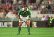 28 September 2002; Kevin Maggs of Ireland during the Rugby World Cup 2003 Qualifier match between Ireland and Georgia at Lansdowne Road in Dublin. Photo by Brendan Moran/Sportsfile