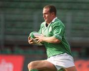 28 September 2002; Denis Hickie of Ireland during the Rugby World Cup 2003 Qualifier match between Ireland and Georgia at Lansdowne Road in Dublin. Photo by Brendan Moran/Sportsfile