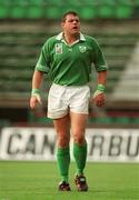 28 September 2002; Reggie Corrigan of Ireland during the Rugby World Cup 2003 Qualifier match between Ireland and Georgia at Lansdowne Road in Dublin. Photo by Brendan Moran/Sportsfile
