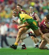 29 September 2002; Debbie Lee Fox of Donegal during the All-Ireland Ladies Junior Football Championship Final match between Galway and Donegal at Croke Park in Dublin. Photo by Damien Eagers/Sportsfile