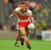 22 September 2002; Gerard O'Kane of Derry during the GAA Football All-Ireland Minor Championship Final match between Derry and Meath at Croke Park in Dublin. Photo by Brendan Moran/Sportsfile