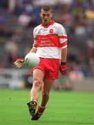 22 September 2002; Ciaran McCallon of Derry during the GAA Football All-Ireland Minor Championship Final match between Derry and Meath at Croke Park in Dublin. Photo by Brendan Moran/Sportsfile
