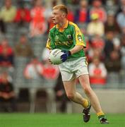 22 September 2002; Caoimhin King of Meath during the GAA Football All-Ireland Minor Championship Final match between Derry and Meath at Croke Park in Dublin. Photo by Brendan Moran/Sportsfile