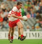 22 September 2002; Ruairi Convey of Derry during the GAA Football All-Ireland Minor Championship Final match between Derry and Meath at Croke Park in Dublin. Photo by Brendan Moran/Sportsfile