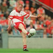 22 September 2002; Cathal O'Kane of Meath during the GAA Football All-Ireland Minor Championship Final match between Derry and Meath at Croke Park in Dublin. Photo by Brendan Moran/Sportsfile
