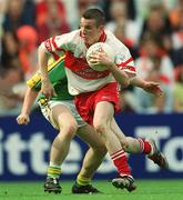 22 September 2002; James Bateson of Derry during the GAA Football All-Ireland Minor Championship Final match between Derry and Meath at Croke Park in Dublin. Photo by Damien Eagers/Sportsfile