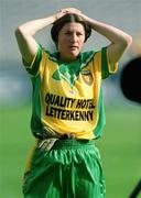 29 September 2002; Mazarella Sweeney of Donegal during the All-Ireland Ladies Junior Football Championship Final match between Galway and Donegal at Croke Park in Dublin. Photo by Ray McManus/Sportsfile