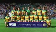 29 September 2002; The Donegal team prior to the All-Ireland Ladies Junior Football Championship Final match between Galway and Donegal at Croke Park in Dublin. Photo by Pat Murphy/Sportsfile
