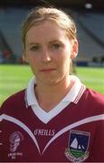 29 September 2002; Marie O'Connell of Galway prior to the All-Ireland Ladies Junior Football Championship Final match between Galway and Donegal at Croke Park in Dublin. Photo by Pat Murphy/Sportsfile