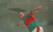 21 September 2002; Dessie Keegan of Mayo during the High Ball All-Ireland Handball Finals at Croke Park in Dubliin. Photo by Damien Eagers/Sportsfile