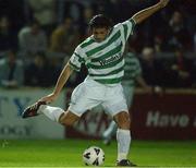 27 September 2002; Luke Dimech of Shamrock Rovers during the eircom League Premier Division match between St. Patrick's Athletic and Shamrock Rovers at Richmond Park in Dublin. Photo by Damien Eagers/Sportsfile