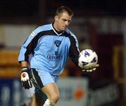 27 September 2002; Cork City goalkeeper Michael Devine during the eircom League Premier Division match between Shelbourne and Cork City at Tolka Park in Dublin. Photo by David Maher/Sportsfile