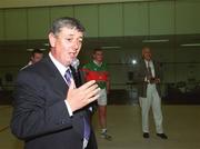 21 September 2002; Tony Hayes, President of the Handball Association, during the High Ball All-Ireland Handball Finals at Croke Park in Dubliin. Photo by Damien Eagers/Sportsfile