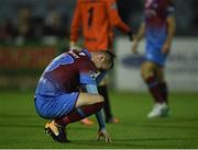 22 September 2017; Shane Elworthy of Drogheda United dejected following his side's defeat during the SSE Airtricity League Premier Division match between Dundalk and Drogheda United at Oriel Park in Louth. Photo by Seb Daly/Sportsfile