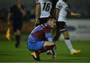 22 September 2017; Shane Elworthy of Drogheda United dejected following his sides defeat during the SSE Airtricity League Premier Division match between Dundalk and Drogheda United at Oriel Park in Louth. Photo by Seb Daly/Sportsfile
