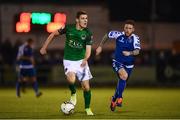 22 September 2017; Garry Buckley of Cork City in action against Lee J Lynch of Limerick during the SSE Airtricity League Premier Division match between Limerick FC and Cork City at Markets Fields in Limerick. Photo by Stephen McCarthy/Sportsfile